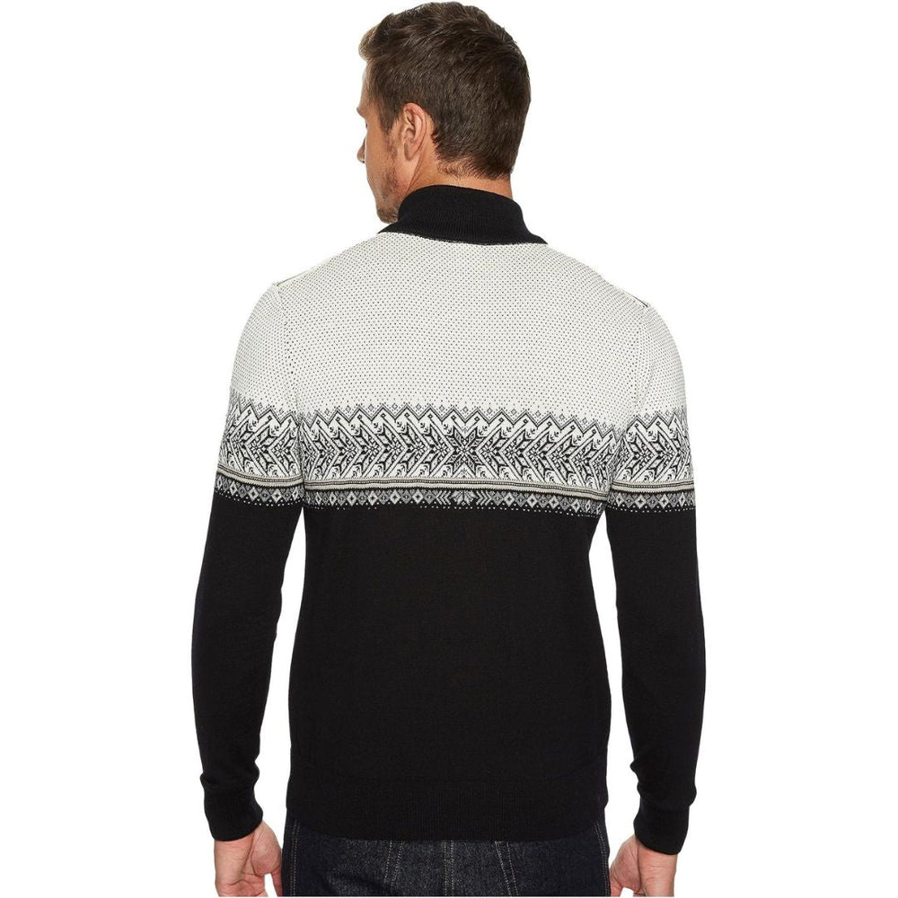 Ethan - Nordisk Mønster Zip-Up Sweater med Ståkrave