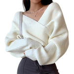 Angelica - Hyggelig Off-Shoulder Strik Sweater i Elfenben