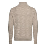 Noah - Klassisk Kabelstrikket Rullekrave Sweater i Creme