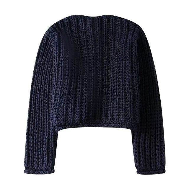 Harper - Chunky strik cardigan med store knapper