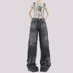 Camille - distressed gradient vask jeans