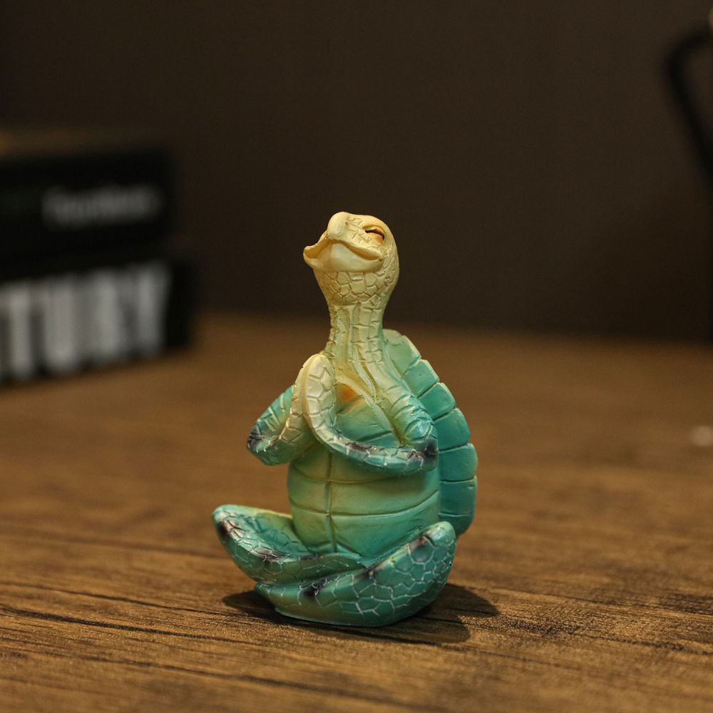 Yoga Skildpadde Statuer™ | Stilfulde Mini Boligindretninger