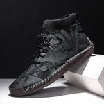 Ashton - strukturstrikkede high top sneakers