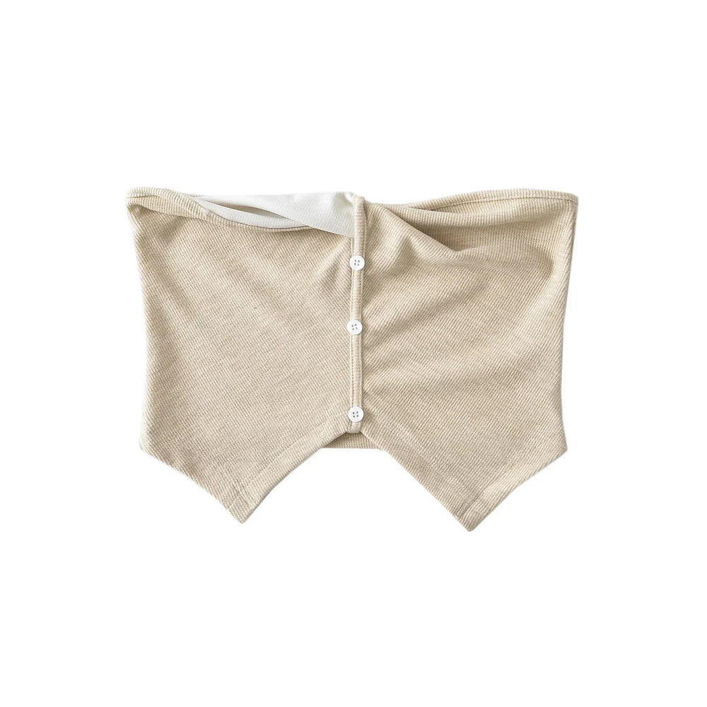 Isla - Moderigtig bustier top med matchende cardigan med knapper