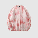 Grayson - Tie-Dye Cable Knit Jumper med rund hals