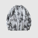 Grayson - Tie-Dye Cable Knit Jumper med rund hals