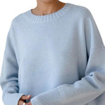 Skye - Soft Cashmere Oversized Sweater with Ribbed Detail