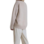 Skye - Soft Cashmere Oversized Sweater with Ribbed Detail