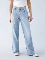 Vide Jeans | Sløjfe-Detalje | Trendy Design
