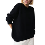 Skye - Soft Cashmere Oversized Sweater with Ribbed Detail