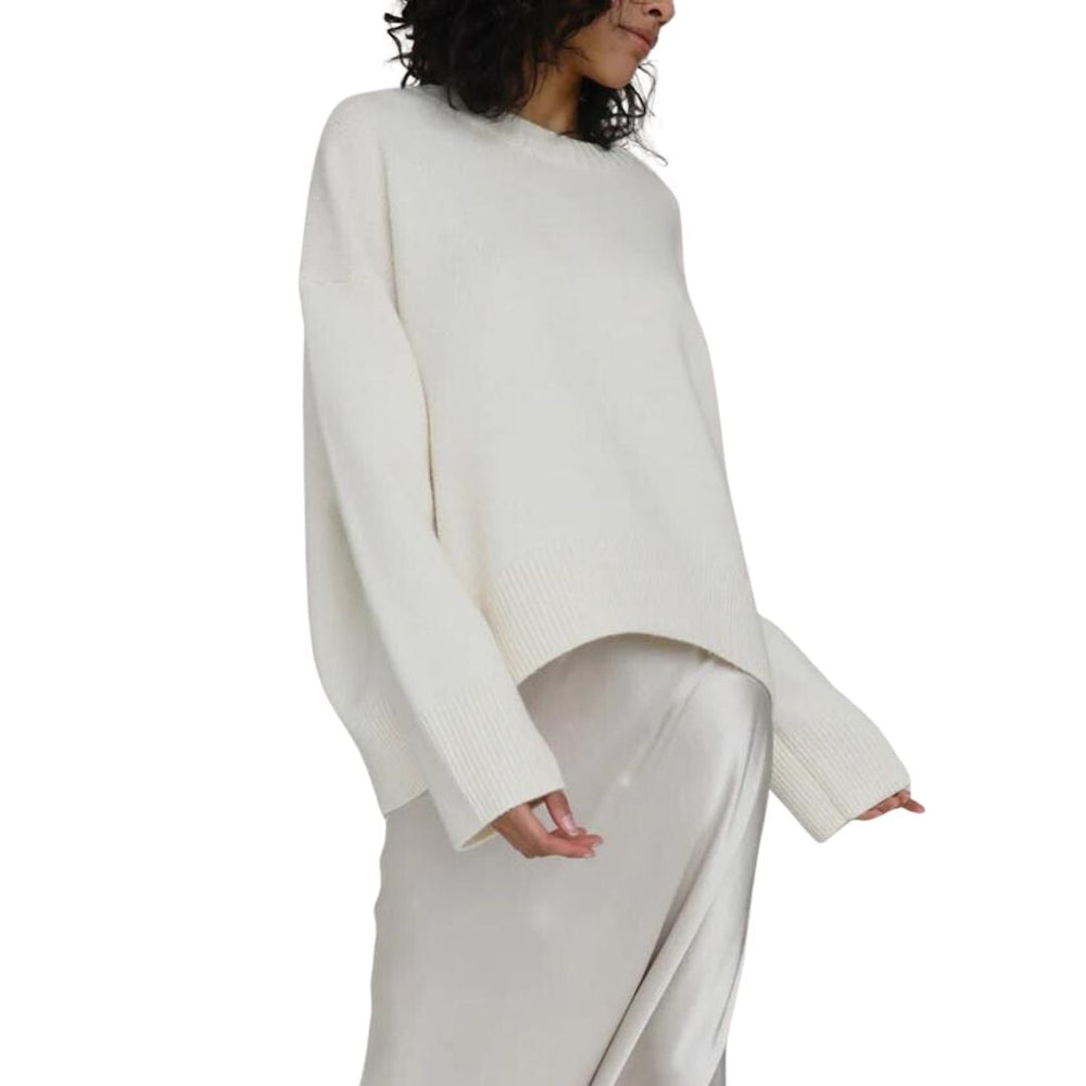 Skye - Soft Cashmere Oversized Sweater with Ribbed Detail