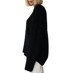 Skye - Soft Cashmere Oversized Sweater with Ribbed Detail