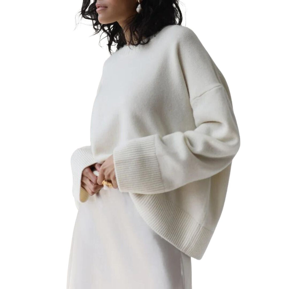 Skye - Soft Cashmere Oversized Sweater with Ribbed Detail