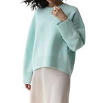 Skye - Soft Cashmere Oversized Sweater with Ribbed Detail