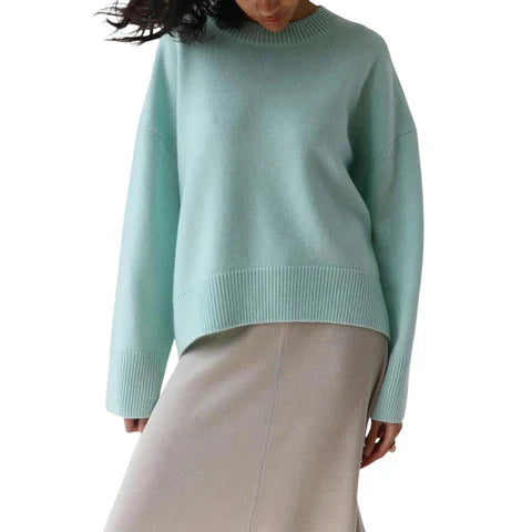 Skye - Soft Cashmere Oversized Sweater with Ribbed Detail