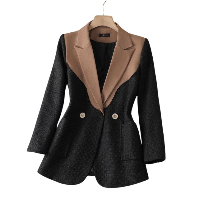 Veronica - Chic blazer med kontrasterende revers