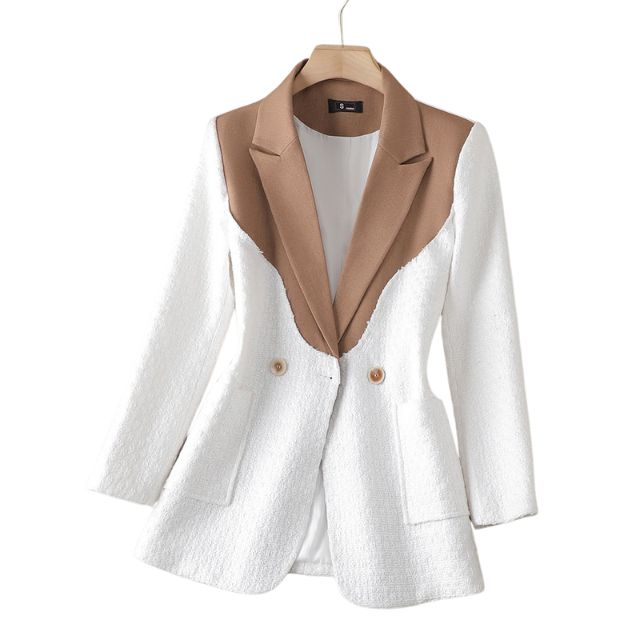 Veronica - Chic blazer med kontrasterende revers