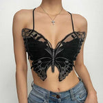 Mirabella - Butterfly Lace Bralette med Spaghetti Remme