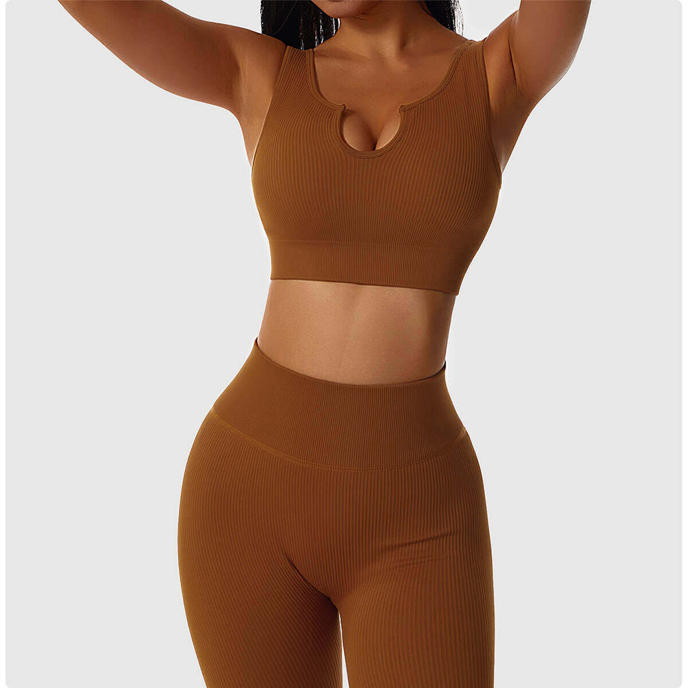 Sierra - Shaping Ribbet Workout Crop Top