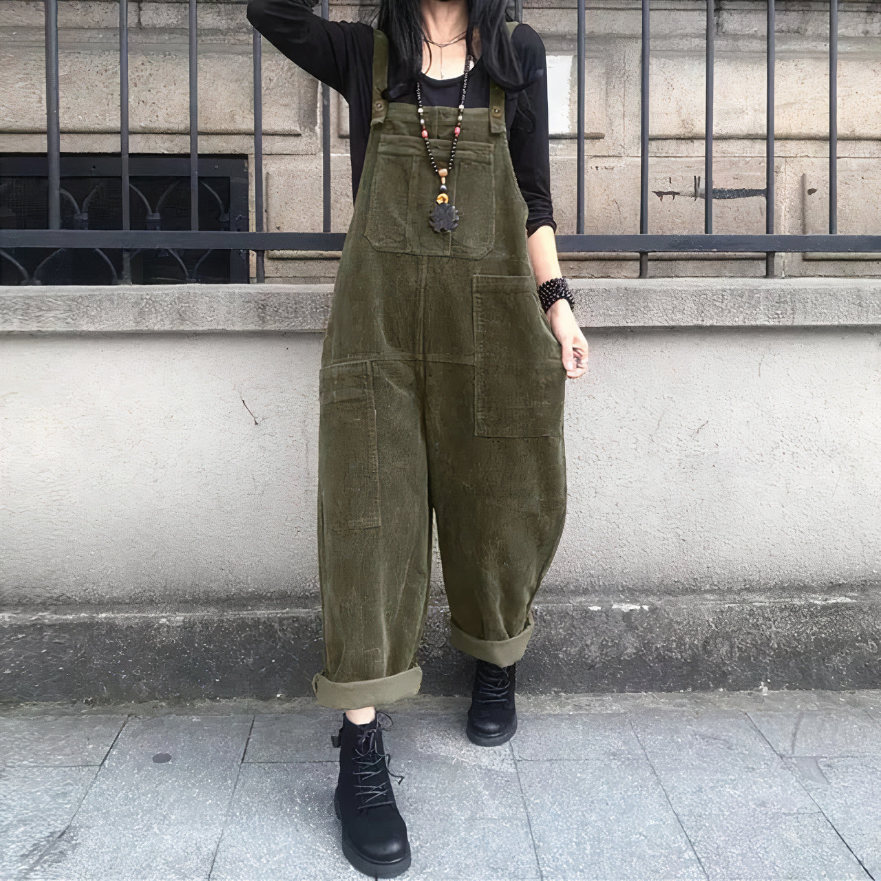 Vintage-jumpsuit i fløjl - Elli