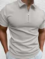 Bertram - Velsiddende poloshirt til mænd med lynlås