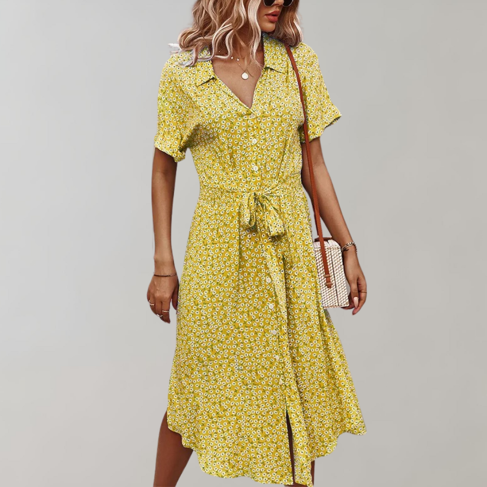Blomstret kjole