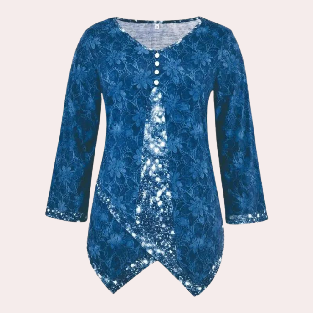 Zora - Chic blomsterbluse til kvinder