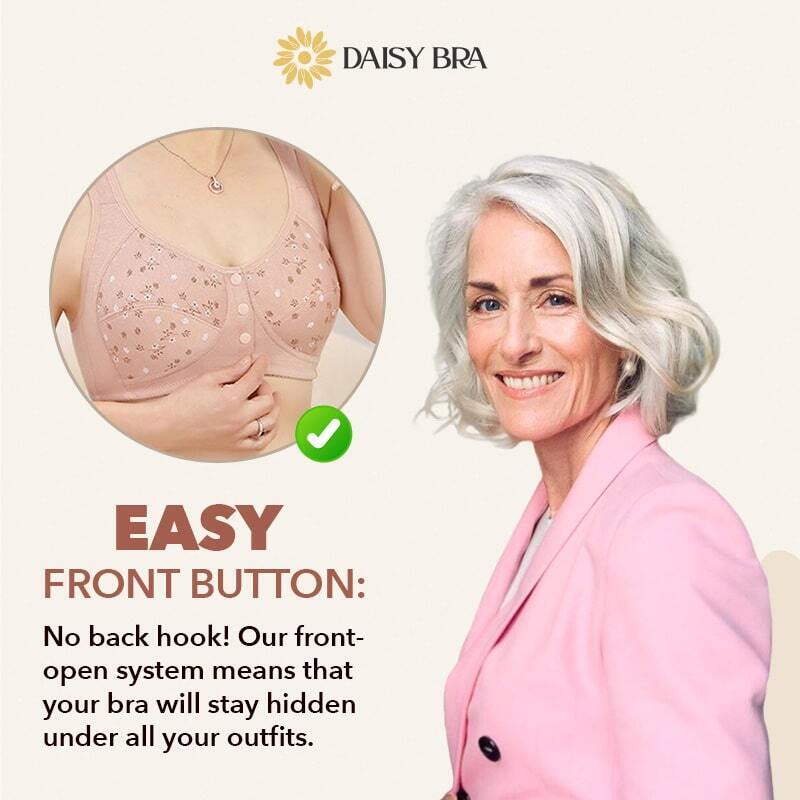 Daisybra - bh med knapper foran