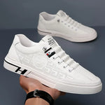 Leandro - Perforierte Ledersneaker mit Logodetail