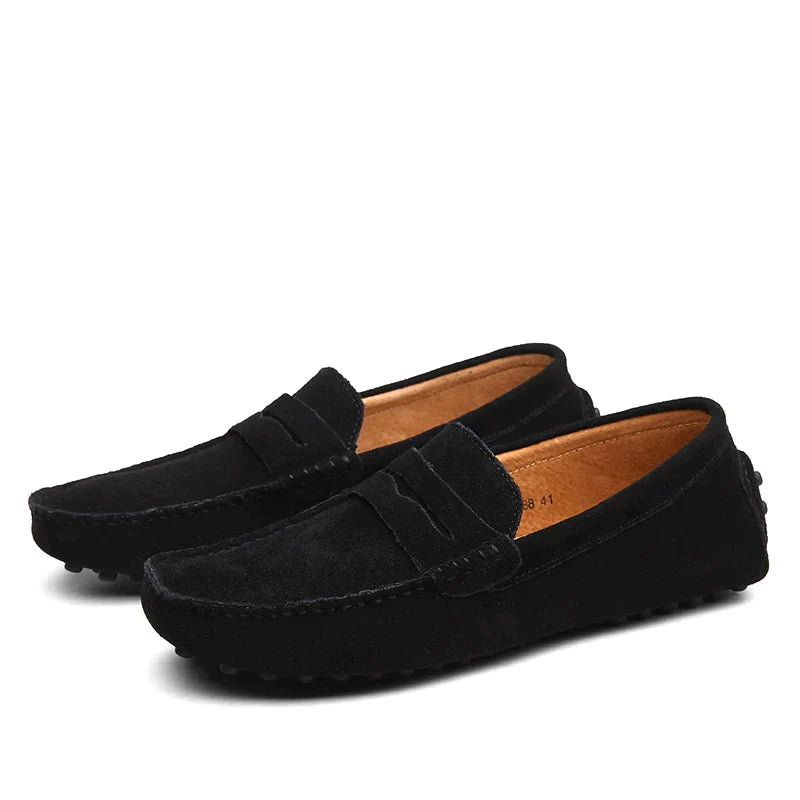 Vince - Loafers i ruskind i italiensk stil