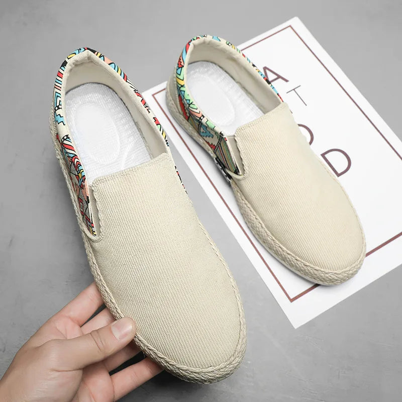 Nico - Slip-on espadriller med etnisk mønster