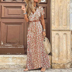 Merel Boho-kjole | Vintage paisley maxikjole