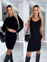 Clara - Ærmeløs kjole med matchende sweater