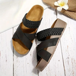 Platform Hjemmesko - Slip On - Cross Strap - Sko til sommer - Sandaler til kvinder