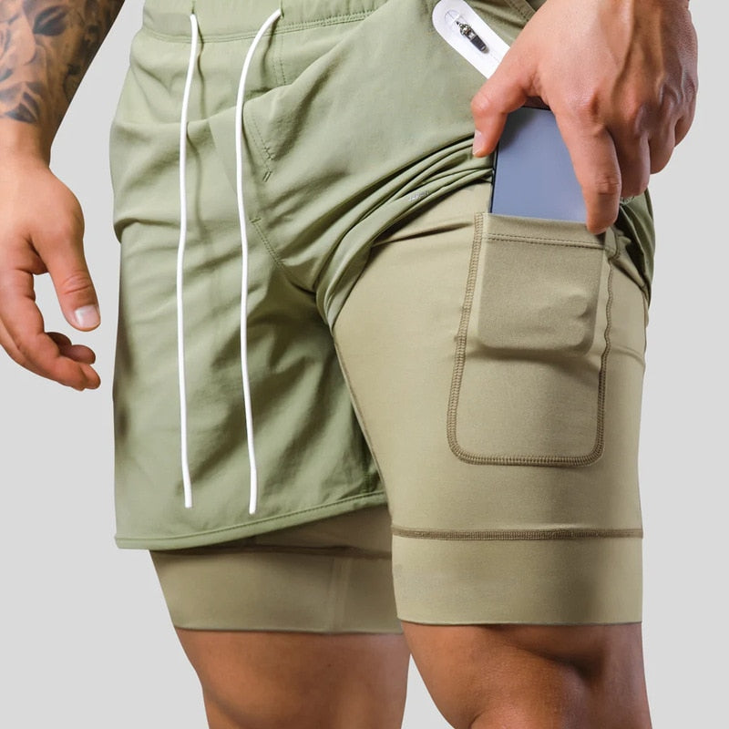 2-i-1 Sports Shorts - Klaus