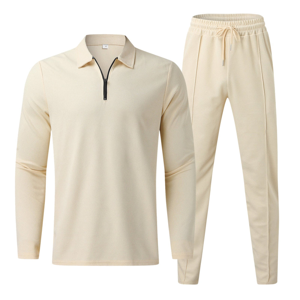 Christoph - Polo T-shirt-sæt med lynlås