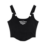 Clarissa - Chic crop top med broderi