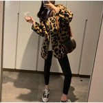 Jasmin - leopardprint cardigan med trykknapper