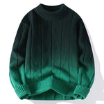 Oscar - Gradient strikket sweater med rund hals