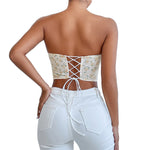 Florence - Floral Lace Bustier Corset Top