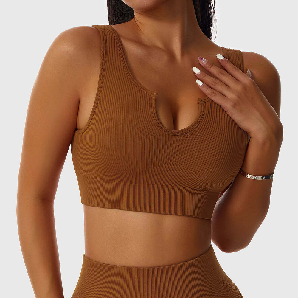 Sierra - Shaping Ribbet Workout Crop Top