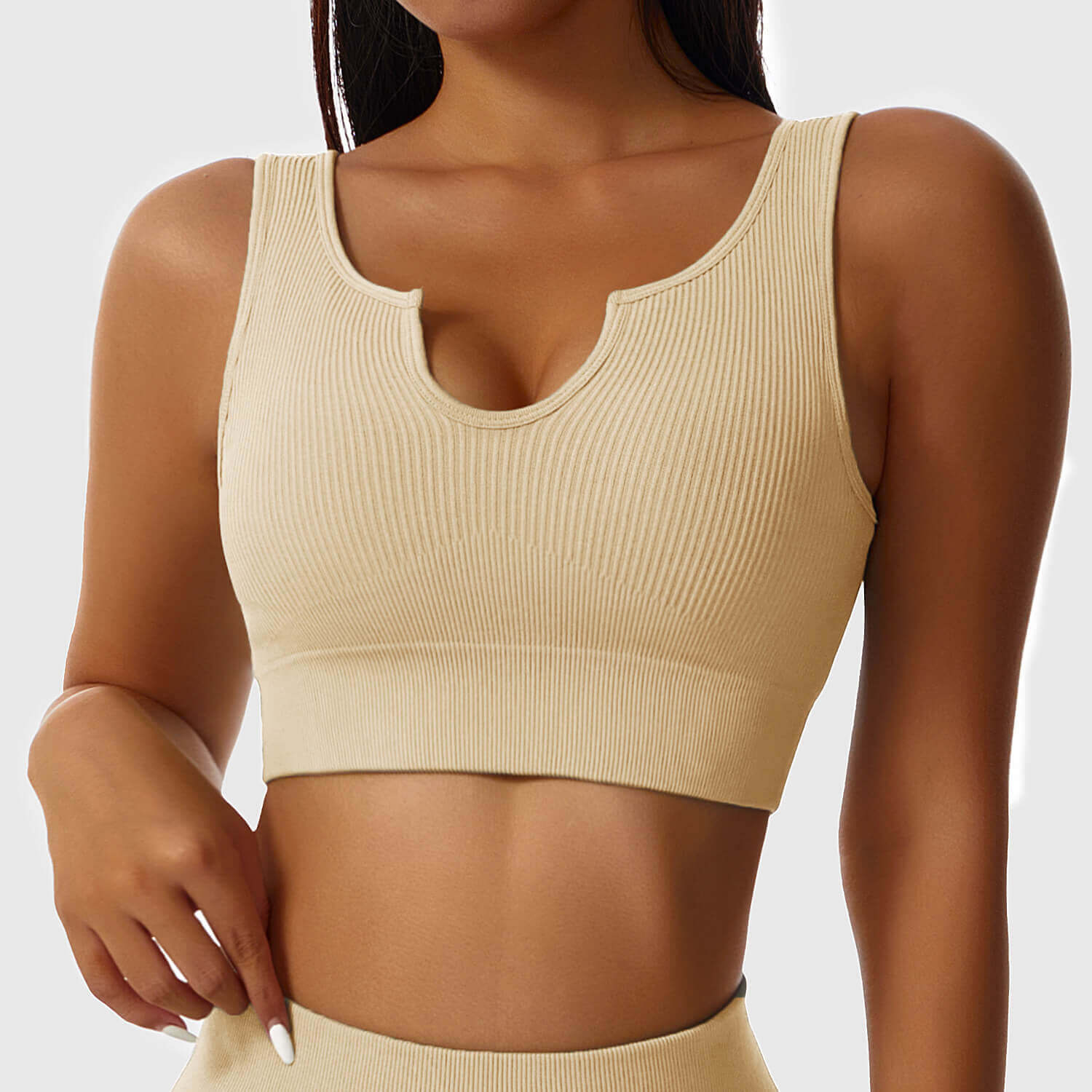 Sierra - Shaping Ribbet Workout Crop Top