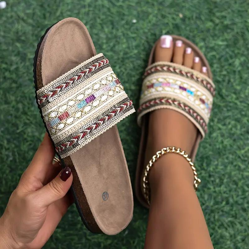 Sandaler - Boho Style - Flade - Slides - Sommersko