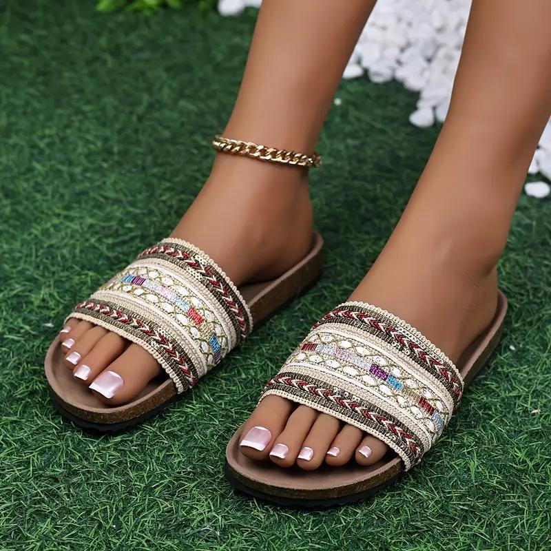 Sandaler - Boho Style - Flade - Slides - Sommersko