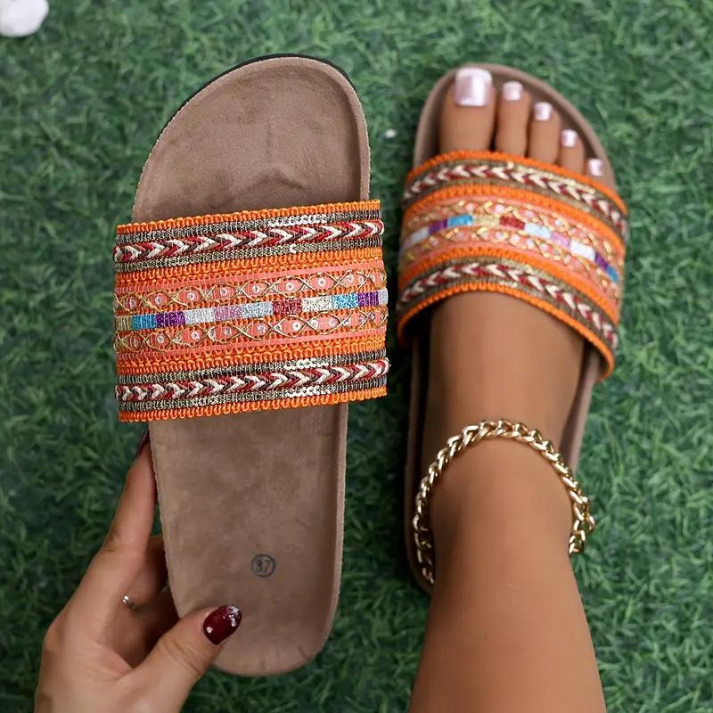 Sandaler - Boho Style - Flade - Slides - Sommersko