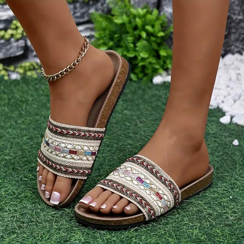 Sandaler - Boho Style - Flade - Slides - Sommersko