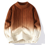 Oscar - Gradient strikket sweater med rund hals