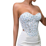 Florence - Floral Lace Bustier Corset Top