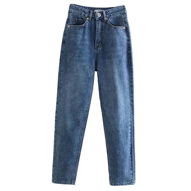 Olivia - Højtaljede jeans med lige ben