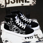 Finn - Graffiti high-top plimsolls